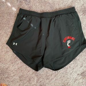 University of Cincinnati UA running shorts
